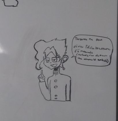 I drew this in French class