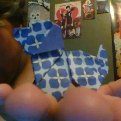 chud origami dog to accompany bnuuy