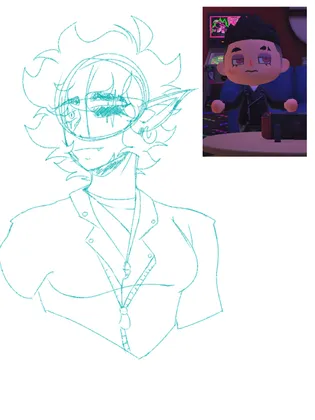 Arctic in some sort of punk outfit