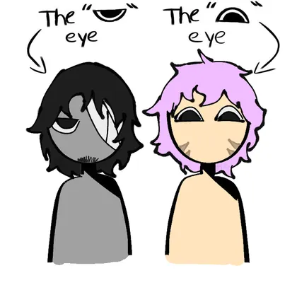 Drawing I did of my friends' OCs
