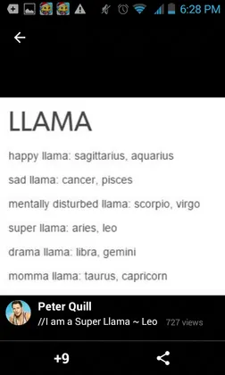 I'm a momma llama? O.o
