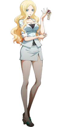 Arika (just pretend she has pink hair like Akari)