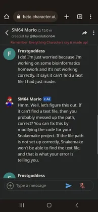 Got Mario to help me with my coding homework lol