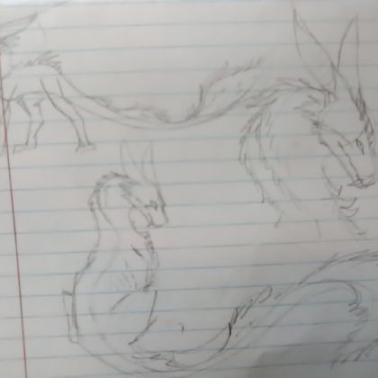 Sketches for another dragon