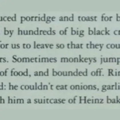 ringo and his fuckkin suitcase full of baked beans