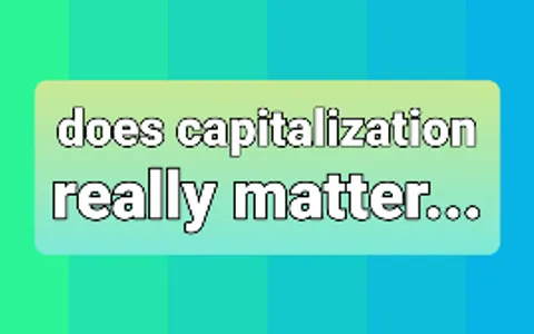 Capitalization or decapitalization Capitalization or decapitalization