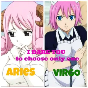 Fairy Tail: Virgo vs Aries Fairy Tail: Virgo vs Aries