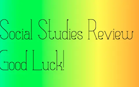 social studies review social studies review