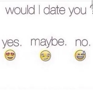 Would I date you ? (1)