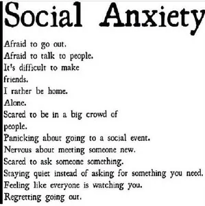 Struggle with Social Anxiety Struggle with Social Anxiety