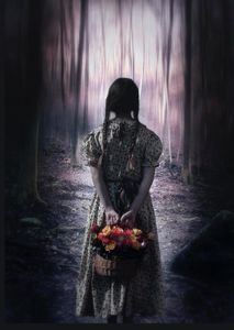 The girl in the woods The girl in the woods