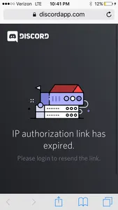 I can't login to discord When I tried logging into discord it said my location has changed, check your email. So I check my email, clicked on the link and it says to login to resend the link but I can't login. Help?
