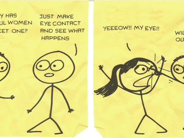 Does he always always make eye contact with you? Particularly if you are all laughing, talking and teasing!! (eye contact for petty things matters too but are they often occurring?)