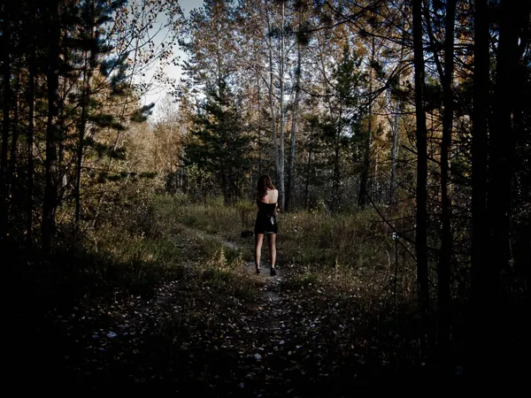 You are lost in the woods after dark. What do you do?
