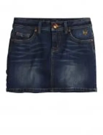 Everyone is wearing this jean skirt how do you react?