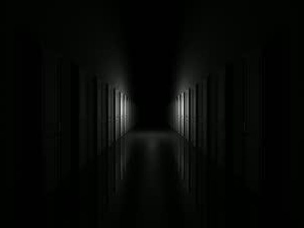 You are abstract figures inside the mind of Luke, an insane psychopath. You start walking in a dark room and see 4 doors in front of you with different writings on them, which one will you choose to go to?