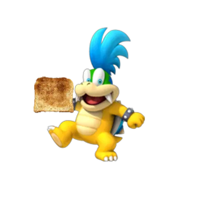 Oh no!  Larry Koopa stole your toast!  What will you do?
