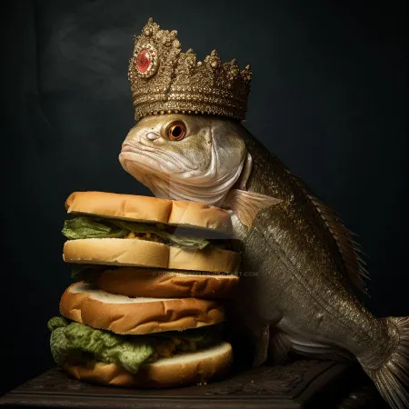 What do you call a fish wearing a crown?