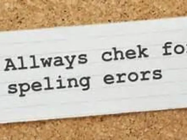 If someone made a spelling error, what would you do?