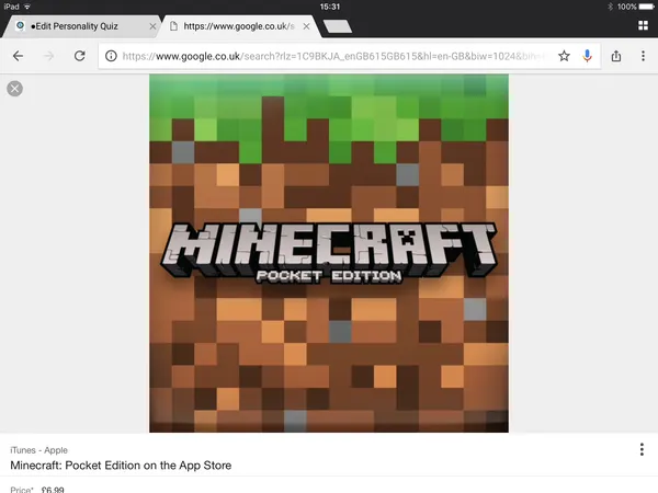 Minecraft or horror games