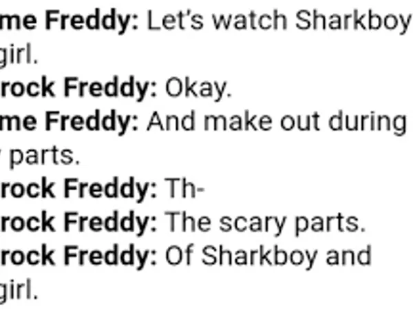 It is now 1:00. Foxy starts to tell a story.