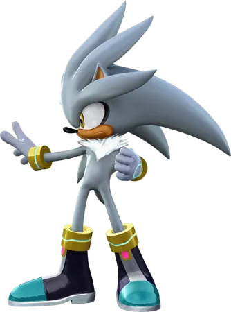 The white hedgehog walks up to you and opens his mouth to speak..but the pink hedgehog appears in front of your face, not giving the white one a chance to speak. "Hi! I'm Amy!" She says, smiling. "I like your hair." You look at your hair and then back at the pink hedgehog. You give her a small smile. Then, pushing Amy out of the way, the white hedgehog smiles at you. "Hey. I'm Silver!" He says. "Hi..!" You reply, a bigger smile on your face.