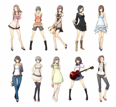 What type of outfit does she wear?