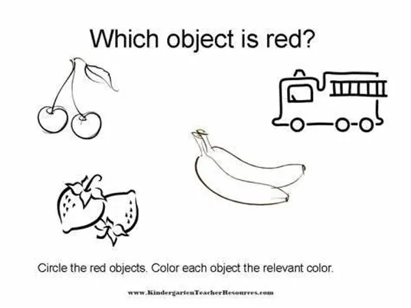 Choose a red object: