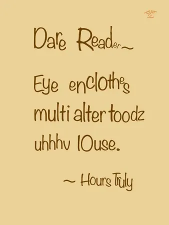 What is your favorite type of wordplay?