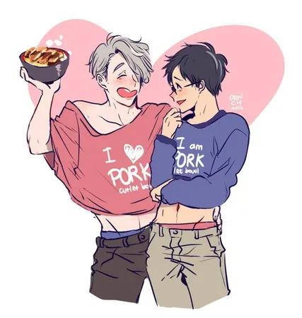 victor: good thinking yuri what is your favorite food (takes yuri bowl)