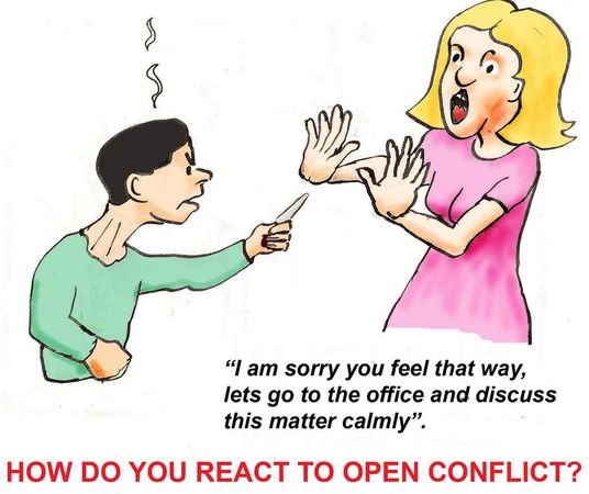 How do you react when making conversations?