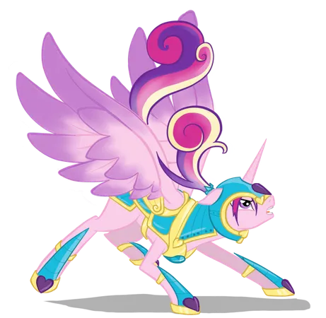 Pink fluffy unicorns dancing on rainbows!