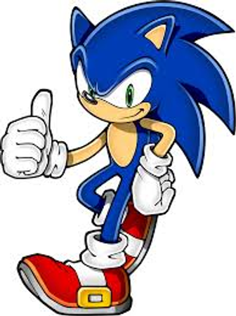 Suddenly, the blue hedgehog grabbed both of you and ran. You were moving so fast, you passed out.