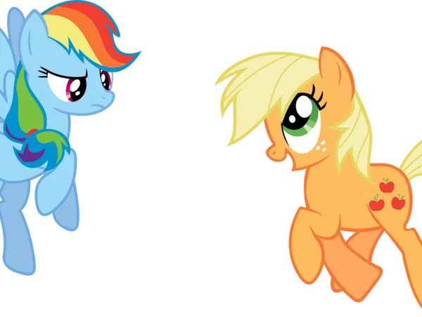 Who wins the race instead of Rainbow Dash Or Apple jack?