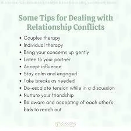 How do you handle conflicts in your relationship?