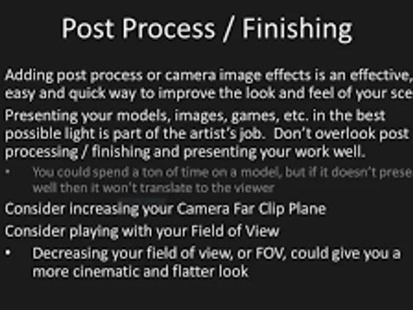 How do you feel about post-processing?