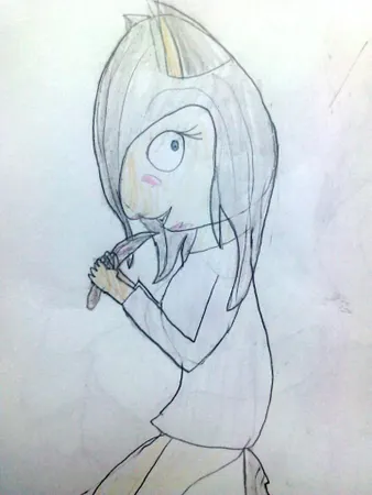 Suddenly someonr or something pins you to the wall with a knife in her hand you notice it is a women with cat like ears and tail smiling at you evily. "Say good night you weakling" she laughs out. You realize this girl is named Yuli Scream.