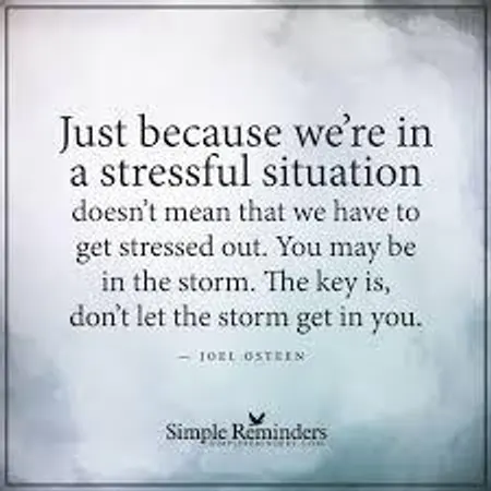 How do you handle stressful situations?