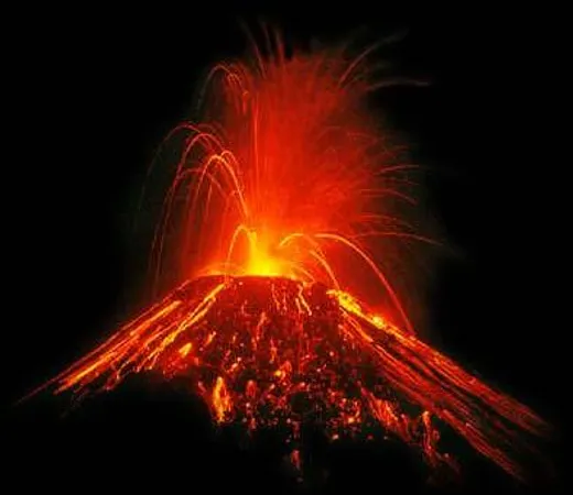 Your traped in a volcano and your dieng. You...
