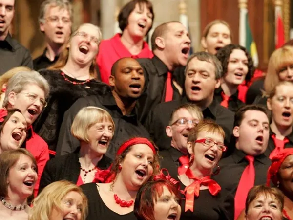 What do you focus on most while singing?