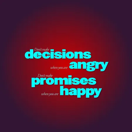 When making promises, you: