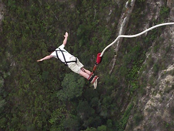 You're going bungee jumping for the first time.  Since it's scary, you decide to test the jump with a doll... And the bungee cord snaps!  Will you still try to make a jump anyway?