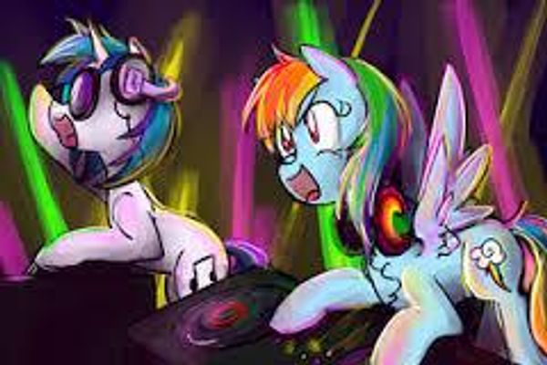 rainbow dash or vinyl scratch rainbow dash or vinyl scratch