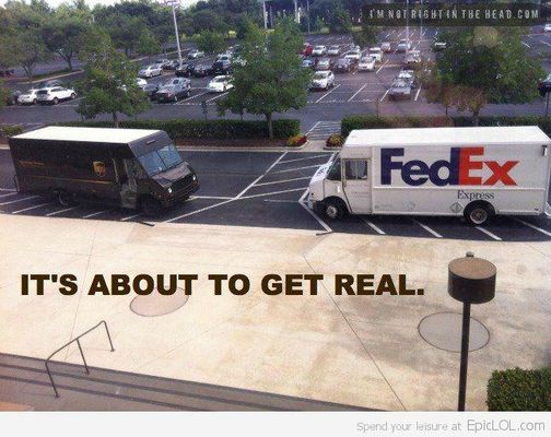 when you make a ship do you ship it like fedex or UPS? when you make a ship do you ship it like fedex or UPS?