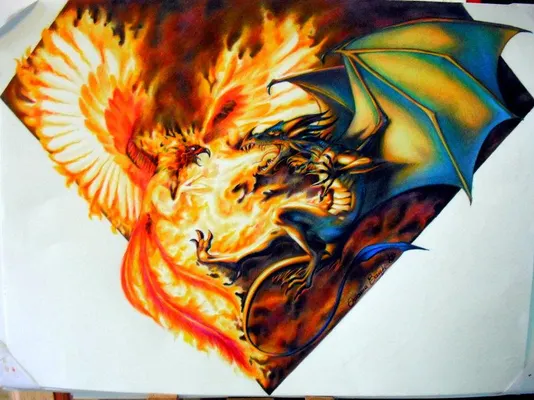who would win,a Dragon or a Phoenix? who would win,a Dragon or a Phoenix?