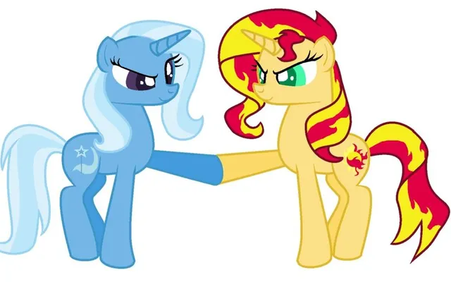 MLP Sunset Shimmer vs. Trixie MLP Sunset Shimmer vs. Trixie