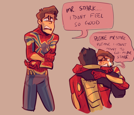 What kind of relationship do you think Tony Stark and Peter (Spider-Man) have? (Or is the cutest) What kind of relationship do you think Tony Stark and Peter (Spider-Man) have? (Or is the cutest)