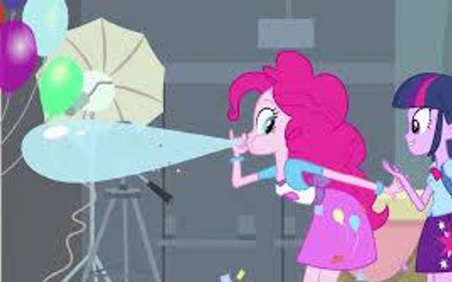 Did anyone else notice how in "Equestria Girls" Pinkie takes a drawing off her dress and it somehow becomes a real balloon? Look at the picture! The "cutie mark" on her dress is missing a blue balloon and TA-DA! Look what color balloon she's blowing! If you watch that clip from Equestria Girls you can actually see her taking the balloon off! THAT IS SO PINKIE! :D Did anyone else notice how in "Equestria Girls" Pinkie takes a drawing off her dress and it somehow becomes a real balloon? Look at the picture! The "cutie mark" on her dress is missing a blue balloon and TA-DA! Look what color balloon she's blowing! If you watch that clip from Equestria Girls you can actually see her taking the balloon off! THAT IS SO PINKIE! :D