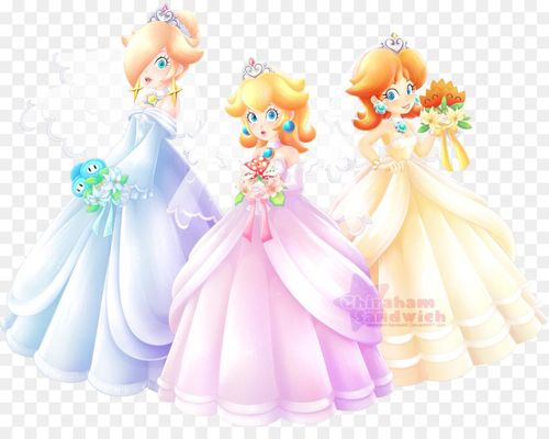 Which of these wedding outfits is the most pretty? And why. Also note which one suits the character the best. From left: Rosalina, Peach, Daisy Which of these wedding outfits is the most pretty? And why. Also note which one suits the character the best. From left: Rosalina, Peach, Daisy