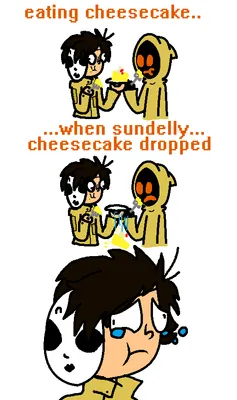 Do you like cheesecake? I couldn't help it my Hoodie and Masky instinct took over I love them and cheese cake :3 x Do you like cheesecake? I couldn't help it my Hoodie and Masky instinct took over I love them and cheese cake :3 x